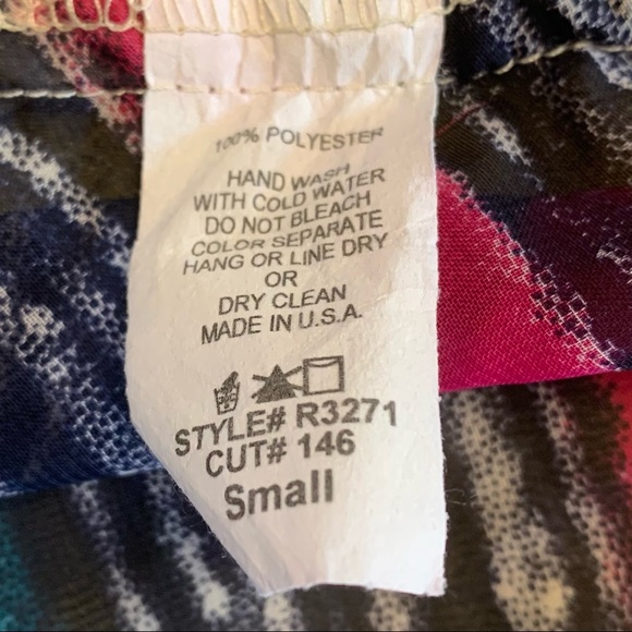 Rheea sheer cinch side v neck blouse sz S - Picture 6 of 6